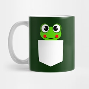 Funny frog in the pocket Mug